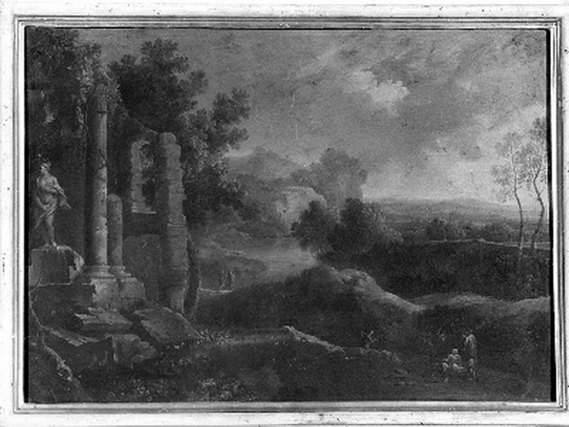 Paesaggio con rovine - Museo della Villa Medicea di Poggio a Caiano